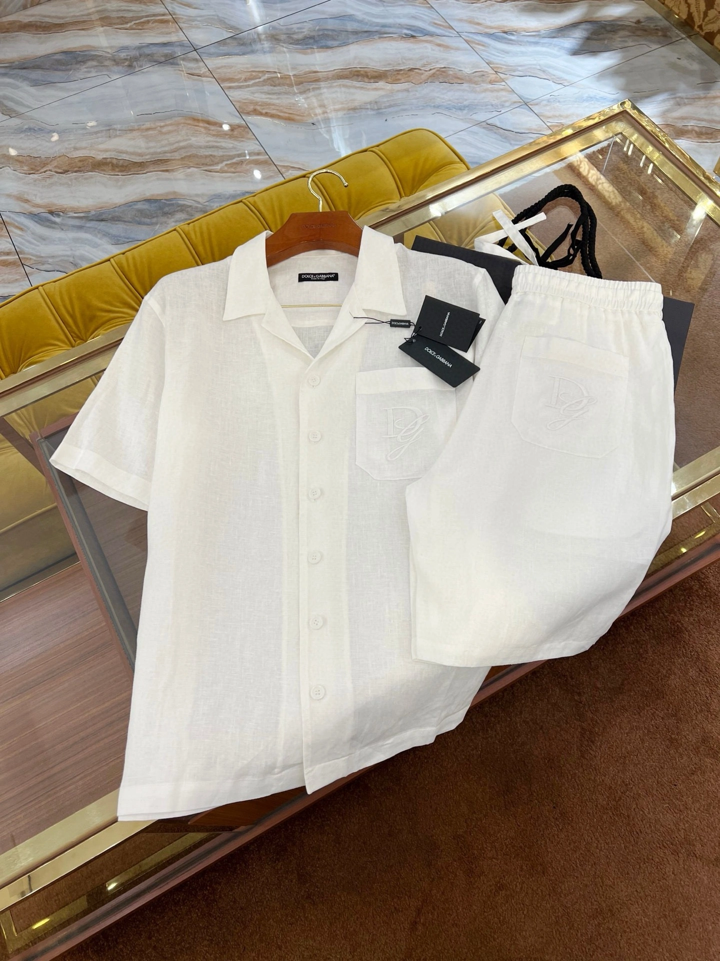 &wg.luxury- 4o835& embroidery suit Linen fabric item:E-F409F1028